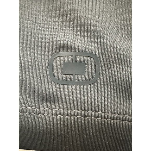 OGIO Men's Dark Grey 3/4 Sleeve Performance Golf Polo Shirt Button Collar-Size M - Picture 12 of 16